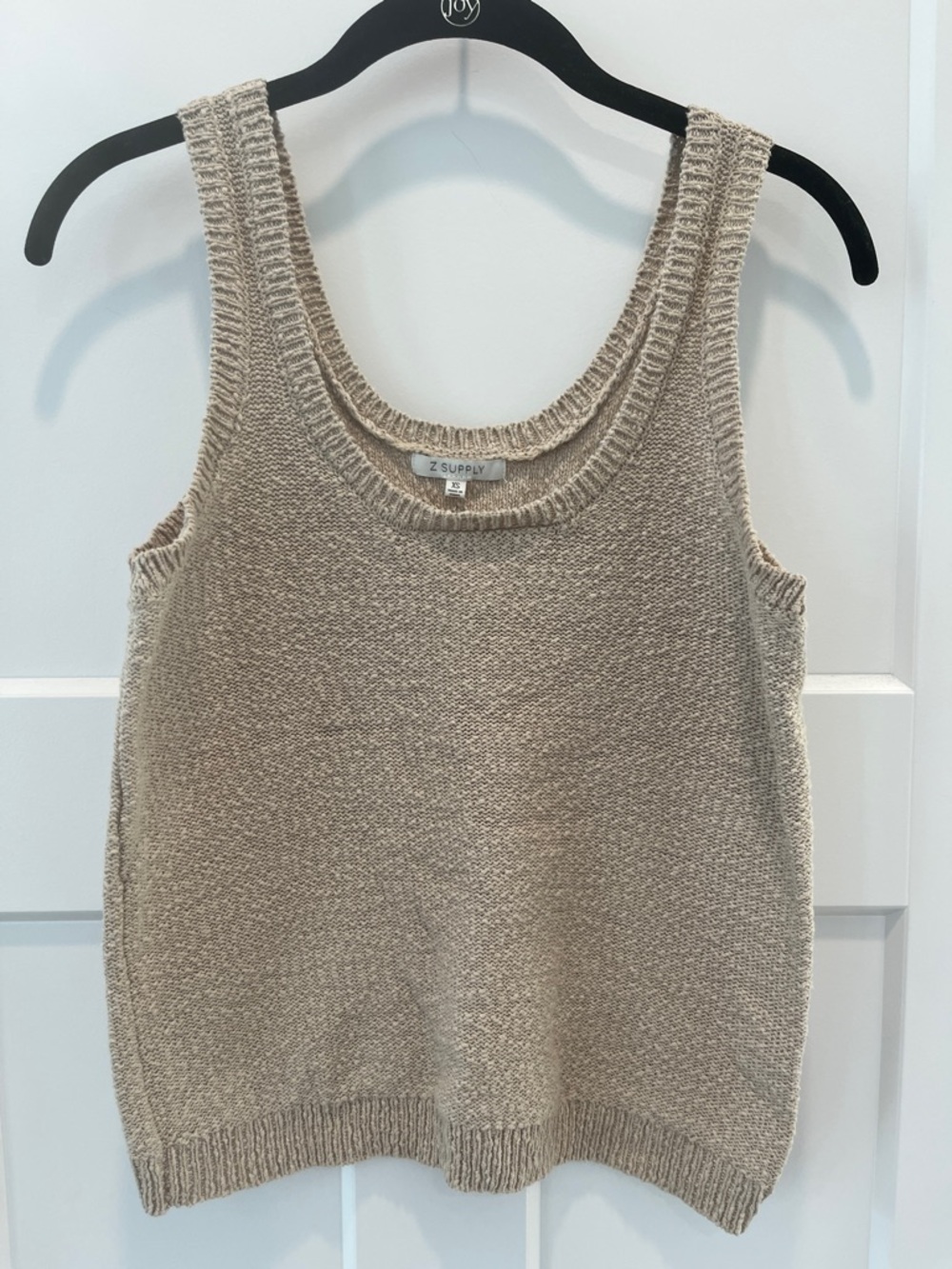 Z Supply Knit Scoop Tank Top in Neutral Beige